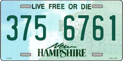 NH license plate 3756761