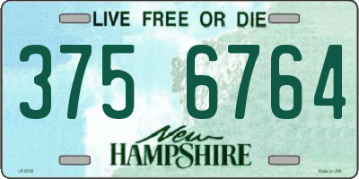 NH license plate 3756764