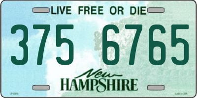 NH license plate 3756765