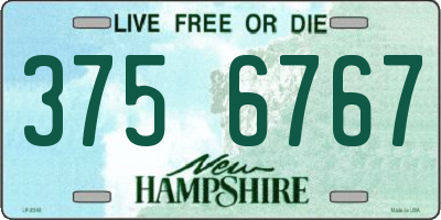 NH license plate 3756767