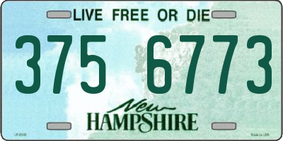 NH license plate 3756773