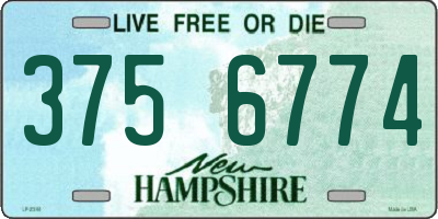 NH license plate 3756774