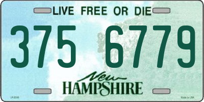 NH license plate 3756779