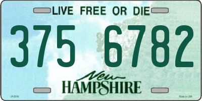 NH license plate 3756782