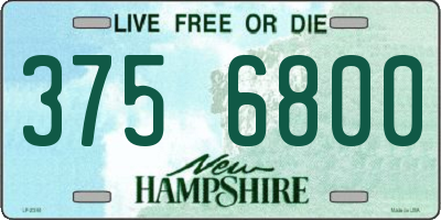 NH license plate 3756800