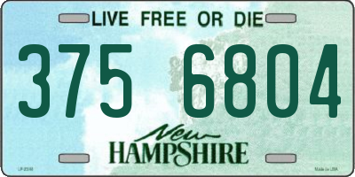 NH license plate 3756804