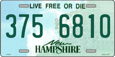NH license plate 3756810