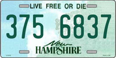 NH license plate 3756837