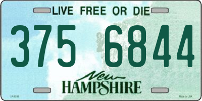 NH license plate 3756844