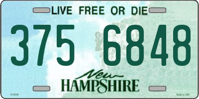 NH license plate 3756848
