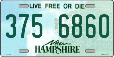NH license plate 3756860