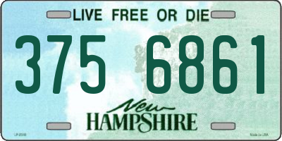 NH license plate 3756861