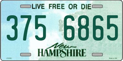 NH license plate 3756865
