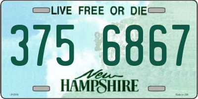 NH license plate 3756867
