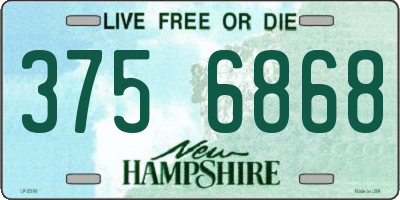 NH license plate 3756868