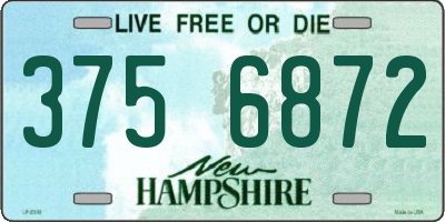 NH license plate 3756872