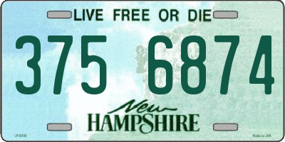 NH license plate 3756874