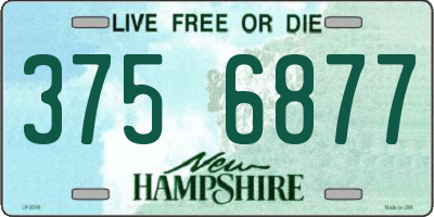 NH license plate 3756877