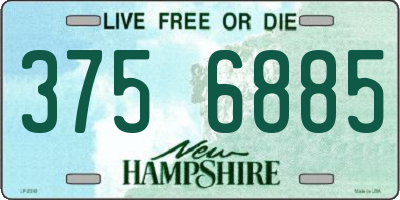 NH license plate 3756885