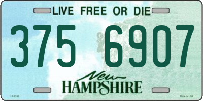 NH license plate 3756907