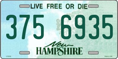 NH license plate 3756935