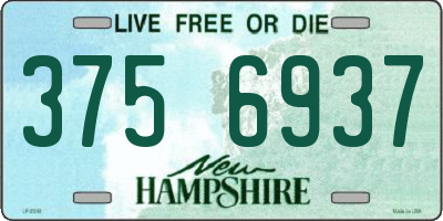 NH license plate 3756937