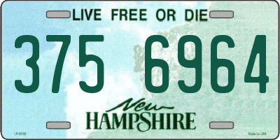 NH license plate 3756964