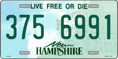 NH license plate 3756991