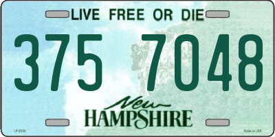 NH license plate 3757048