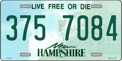 NH license plate 3757084