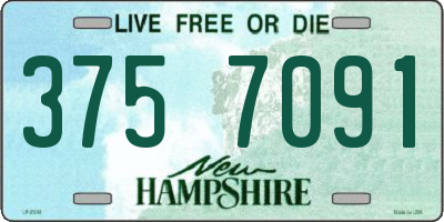 NH license plate 3757091