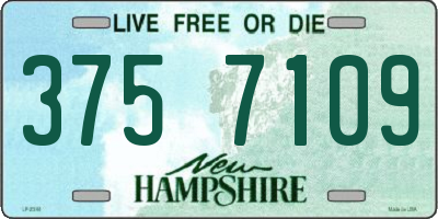 NH license plate 3757109