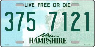 NH license plate 3757121