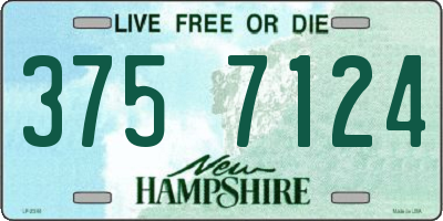NH license plate 3757124
