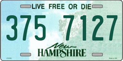NH license plate 3757127