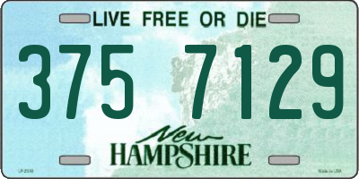 NH license plate 3757129
