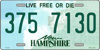 NH license plate 3757130