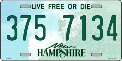 NH license plate 3757134