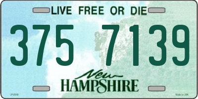 NH license plate 3757139