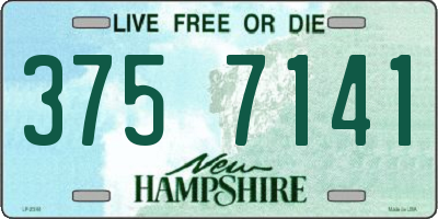 NH license plate 3757141
