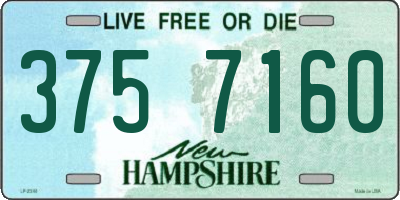NH license plate 3757160