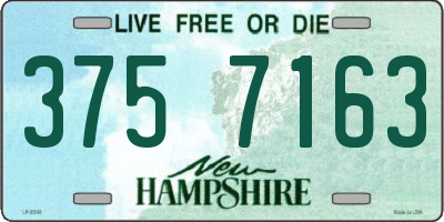 NH license plate 3757163