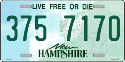 NH license plate 3757170