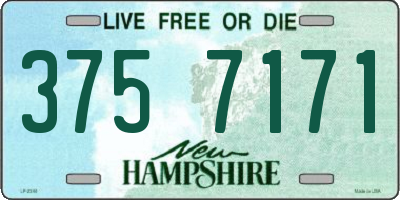 NH license plate 3757171