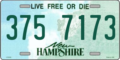 NH license plate 3757173
