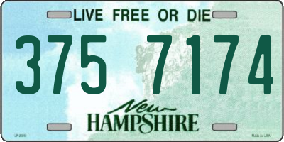 NH license plate 3757174