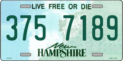 NH license plate 3757189