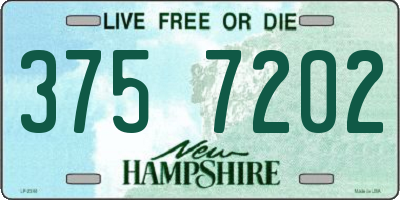 NH license plate 3757202
