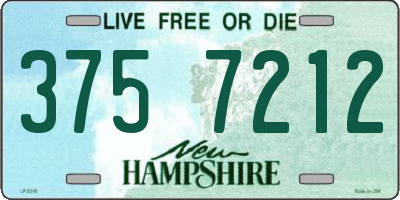 NH license plate 3757212