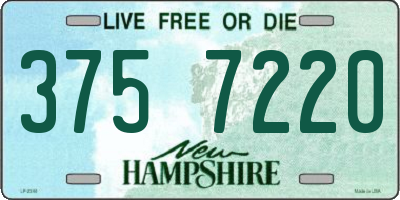 NH license plate 3757220